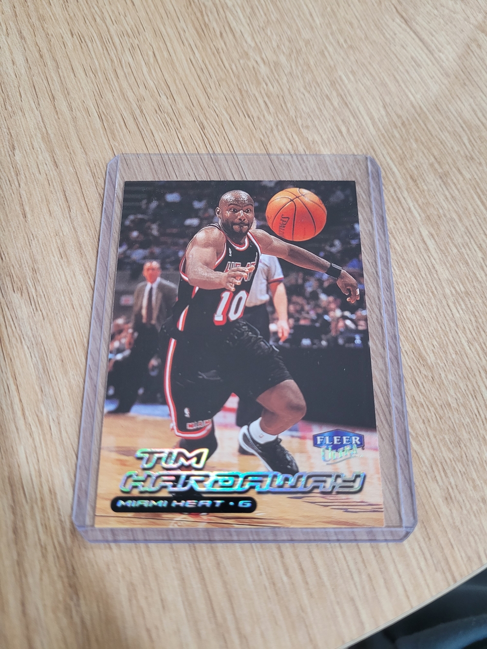 Tim Hardaway Fleer Basketball Card - Black & Orange